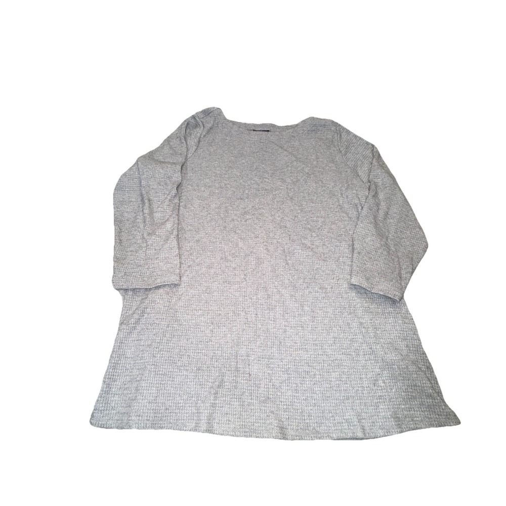 J. Jill XL Tall Gray Knit Tunic 3/4 Sleeve Top‎ Wearever Lightweight Sweater